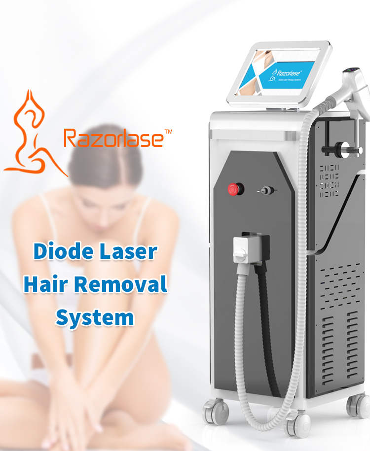 Diode hair removal laser
