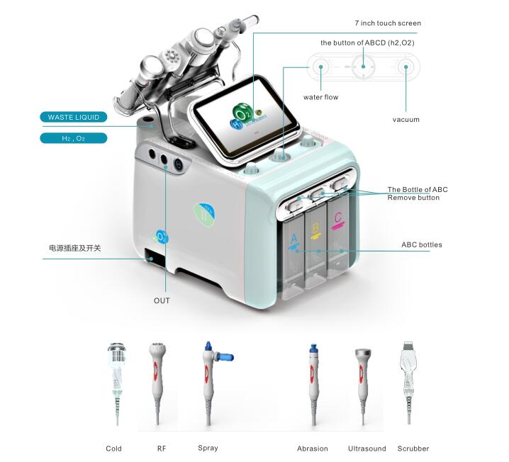 Hydra Dermabrasion Oxygen facial skin care system